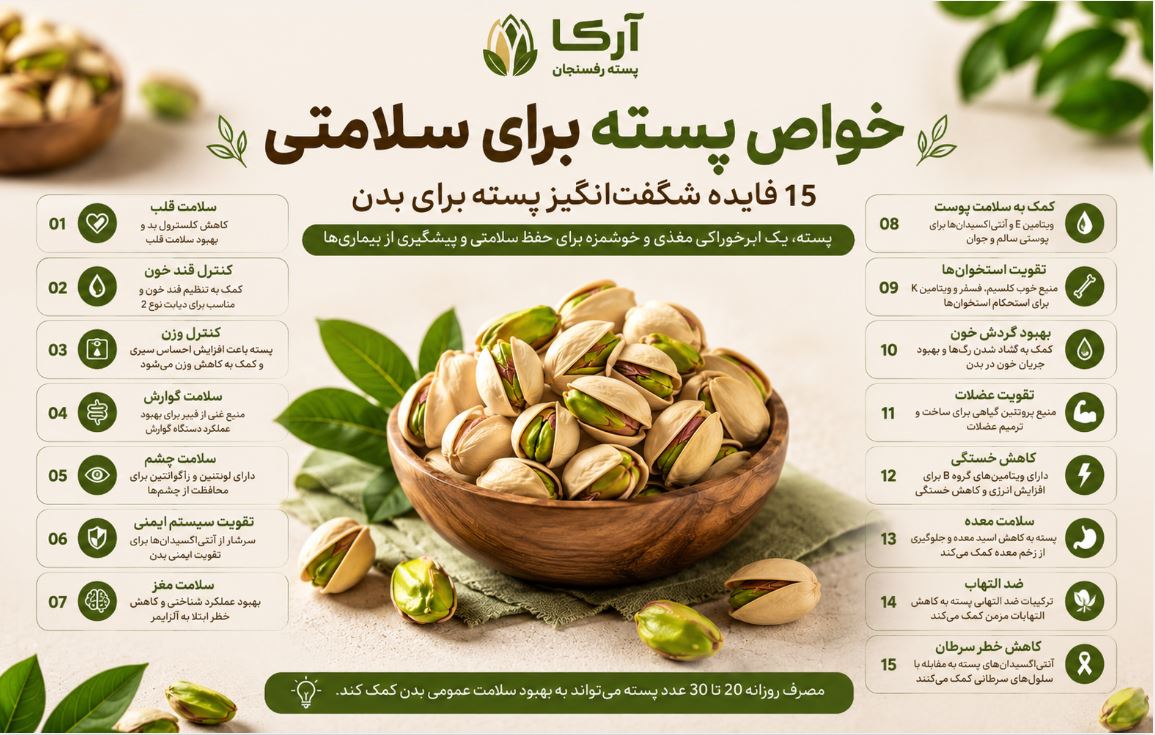 خواص پسته