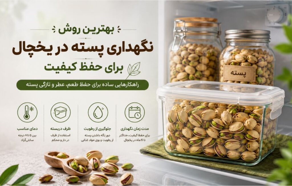 نگهداری پسته در یخچال